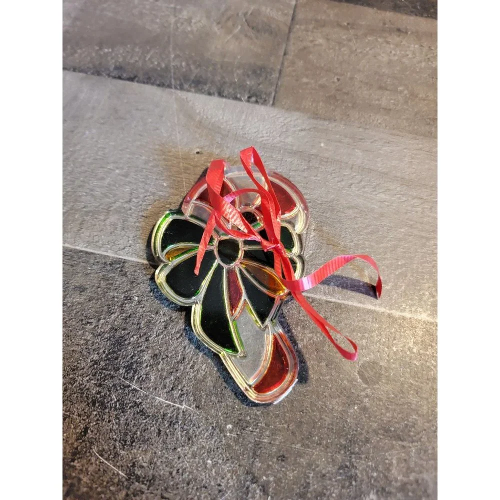Stained‎ Acrylic Candy Cane xmas ornament